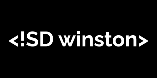 sdwinston black logo